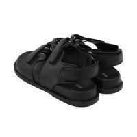 Gambar Ataru Ukuran 37 Sandal Wanita Double Strap Thick - Hitam