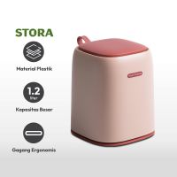 Gambar Stora 1.2 Ltr Tempat Sampah Meja Mini - Pink