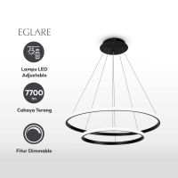 Gambar Eglare Circulo Lampu Gantung Hias Led Dimmable  - Hitam