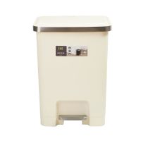 Gambar Eko 25 Ltr Hana Tempat Sampah Pedal Square - Putih