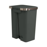 Gambar Eko 35 Ltr Hana Tempat Sampah Pedal Square - Abu-abu