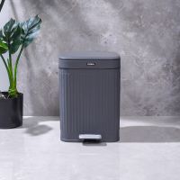 Gambar Stora 12 Ltr Doric Tempat Sampah Pedal - Abu-abu