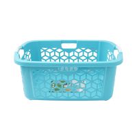 Gambar Stora 72 Ltr Keranjang Laundry Geometric - Biru