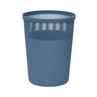 Gambar Stora 12 Ltr Tempat Sampah Hollow Stripe - Biru