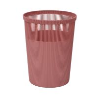 Gambar Stora 12 Ltr Tempat Sampah Hollow Stripe - Pink