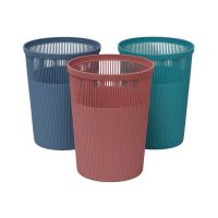 Gambar Stora 12 Ltr Tempat Sampah Hollow Stripe - Pink