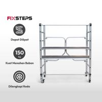 Gambar Fixsteps 1.9 Mtr Scaffolding Platform Mobile Aluminium