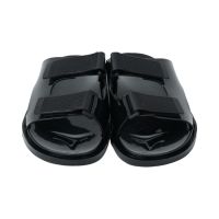 Gambar Ataru Ukuran 36 Sandal Slides Jelly Double Velcro - Hitam