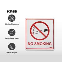 Gambar Kris 9x10 Cm Stiker Anodized No Smoking