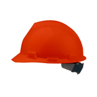 Gambar Krisbow Brim Helm Keselamatan Kerja Hdpe - Orange