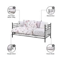 Gambar Informa Billy Tempat Tidur Daybed - Hitam