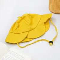 ataru-topi-bucket-anak-flower-shape---kuning