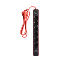 krisbow-stop-kontak-6-socket-dengan-port-usb-&-type-c---merah