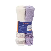 forhom-70x137-cm-set-2-pcs-handuk-mandi---ungu-lavender/krem