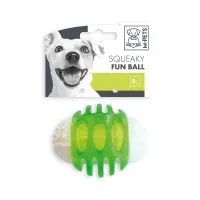 m-pets-6.7-cm-mainan-anjing-bola-squeaky-fun---hijau