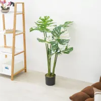 arthome-90-cm-tanaman-artifisial-white-monstera-dengan-pot