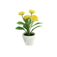 bunga-artifisial-dengan-pot-daisy---kuning