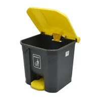 krisbow-30-ltr-tempat-sampah-plastik-pedal---abu-abu/kuning