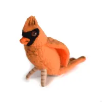 hansa-boneka-woodland-cardinal-9-cm---oranye