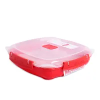 sistema-880-ml-kotak-makan-plate-microwave---merah