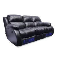 cheers-madison-sofa-recliner-kulit-3-seater---hitam