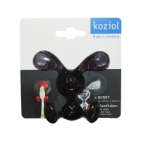 koziol-set-gantungan-dinding-kelinci---hitam