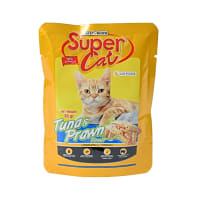 super-cat-85-gr-makanan-kucing-basah-tuna-&-prawn