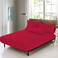 linotela-120x200-cm-seprai-double-katun-fitted---merah