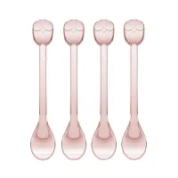 koziol-set-4-pcs-elli-sendok-kue---pink