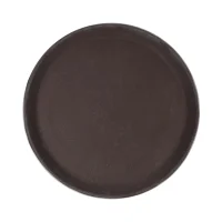 krischef-28-cm-nampan-saji-anti-slip-bulat---cokelat