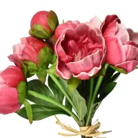 arthome-28-cm-bunga-artifisial-peony-bouquet---merah