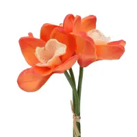 arthome-23-cm-bunga-artifisial-cymbidium-bundle---oranye