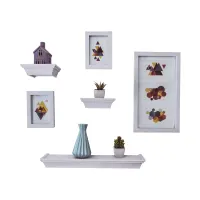 krishome-set-6-pcs-bingkai-foto-dengan-rak---putih