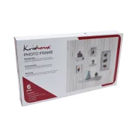 krishome-set-6-pcs-bingkai-foto-dengan-rak---putih