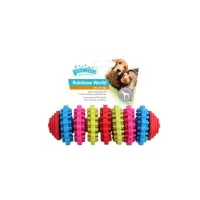 pawise-11-cm-mainan-anjing-rainbow-world-gear