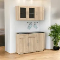 selma-pablo-kitchen-set-1.2-mtr---cokelat-sonoma-oak