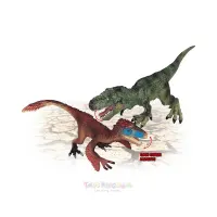 kiddy-star-set-figure-red-dino-&-trex-dengan-kandang