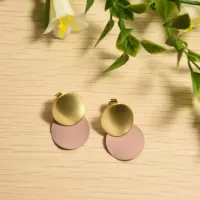 ataru-anting-double-coin-stud---pink/gold