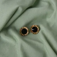 ataru-anting-stud-vintage-round---black-gold