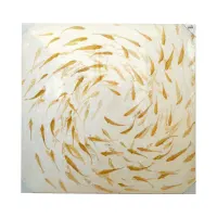 informa-hiasan-dinding-100x100x3.5-cm-kanvas-gambar-ikan-i84---gold