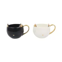 appetite-set-2-pcs-mug-bentuk-kucing---hitam/putih