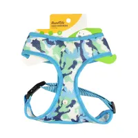 paws-n-tail-ukuran-l-harness-anjing-rainbow-army---biru