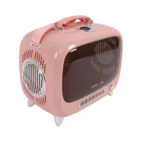 m-pets-44.7x26.6x38.4-cm-kandang-hewan-portable-tv---pink