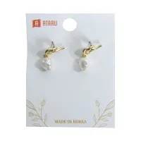 ataru-anting-knot-with-pearl-dangle---gold