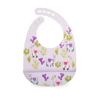 nuby-celemek-bayi-silicon-bib-llama-nb233