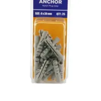 krisbow-fisher-sekrup-nilon-plug-6x30mm-25-pcs---abu-abu