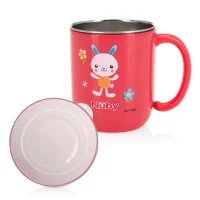 nuby-cangkir-bayi-mug-stainless-with-lid-rabbit