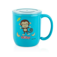 nuby-cangkir-bayi-mug-stainless-with-lid-monkey