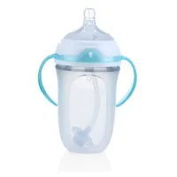 nuby-botol-minum-silicon-med-flow-with-straw-250ml