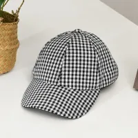 ataru-topi-baseball-ribbon-gingham---hitam